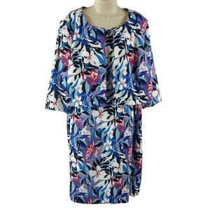 Jessica London two piece bold floral dress